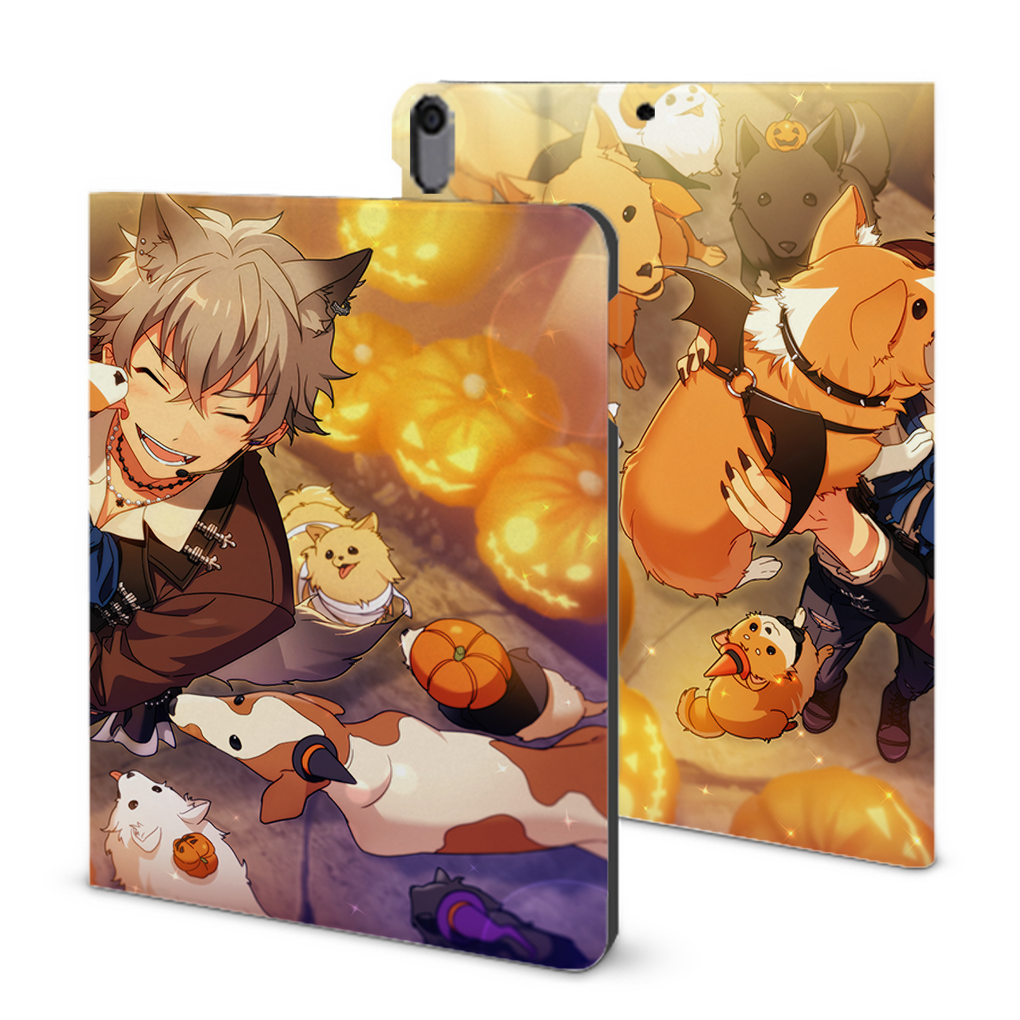 （画像用） あんさんぶるスターズ! Ensemble Stars IPad ケース ブック型 PUレザー TPU 耐衝撃 軽量 薄型 ペン収納なし 全面保護 IPad 各モデル対応